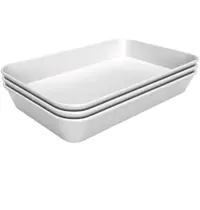 Bartscher Schalen | Melamine | Wit | 3 Stuks | 280x420x60(h)mm