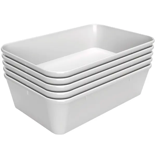 Schalen | Melamine | Wit | 5 Stuks | 190x300x80(h)mm