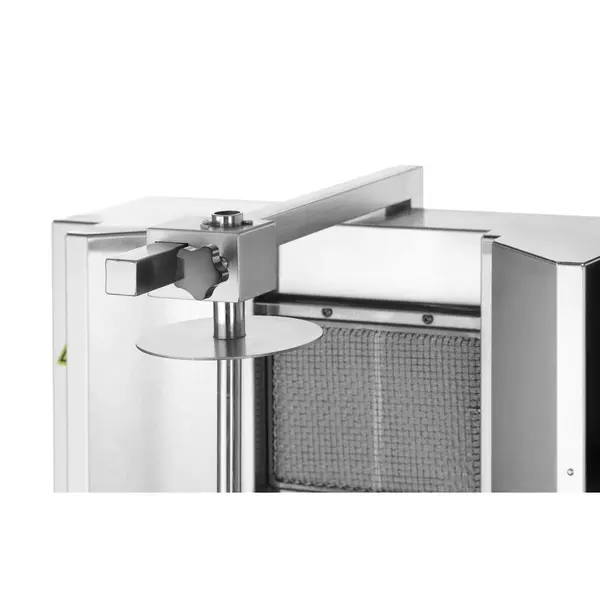 Dönergrill | Gas | 4 Branders | 11.2kW/13.2kW (4x 2.8kW/4x 3.3kW) | Max. 40kg | Rotatiemotor Onder | 537x639x1013(h)mm