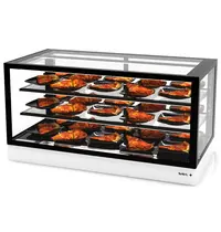 SAYL Warmhoudvitrine | INTEGRA | Zwart/Wit | 60°C/70°C | Geventileerd | 3 Niveaus | 1.06kW (230V) | Touchscreen | 1200x600x650(h)mm 