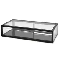SAYL Neutrale Vitrine | INTEGRA | Zwart | 1 Niveau | 1200x600x265(h)mm 