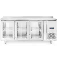 Arktic by HENDI Koelwerkbank | ProfiLine | 420L | 3 Glasdeuren (1/1 GN) | -2°C/+8°C | Geforceerd | 0.4kW | Achteropstand | 1795x700x850/890(h)mm