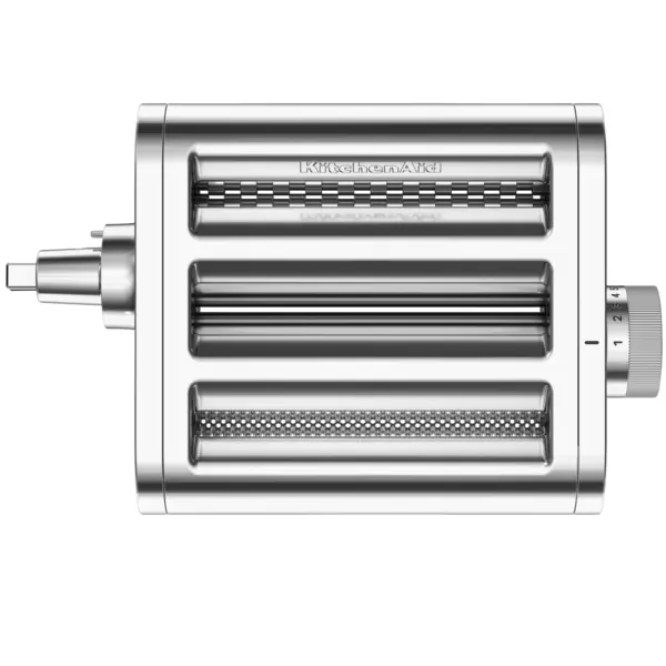 Pasta-Opzetstuk | RVS | Voor Kitchenaid Planeetmengers | Spaghetti /Pastavellen/Fettuccine | 264x61x165(h)mm