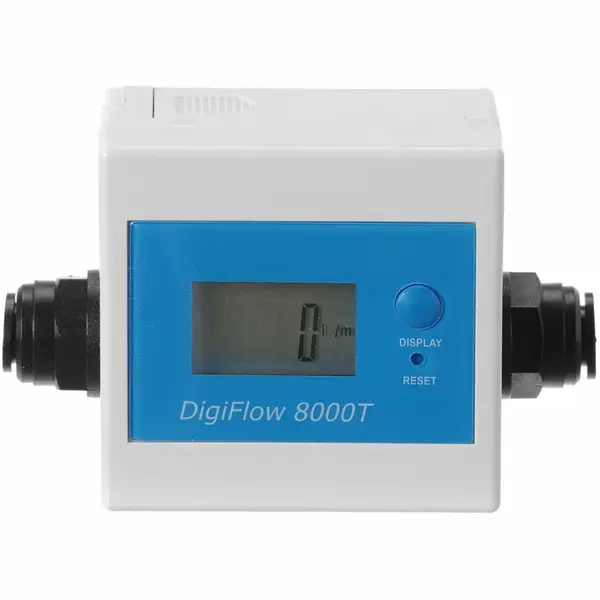 Waterstroommeter | Kunststof | 3/8" Aansluiting | 2x AAA Batterijen | 110x53x70(h)mm