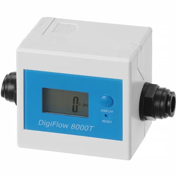 Waterstroommeter | Kunststof | 3/8" Aansluiting | 2x AAA Batterijen | 110x53x70(h)mm
