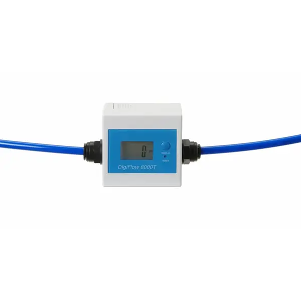Waterstroommeter | Kunststof | 3/8" Aansluiting | 2x AAA Batterijen | 110x53x70(h)mm