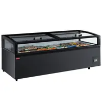 Diamond Supermarkt Koel-/Vrieskist | PANORA LINE | 1320L | Antracietgrijs | -22°C/+10°C | Statisch | Schuifdeksels | 2500x980x970(h)mm 