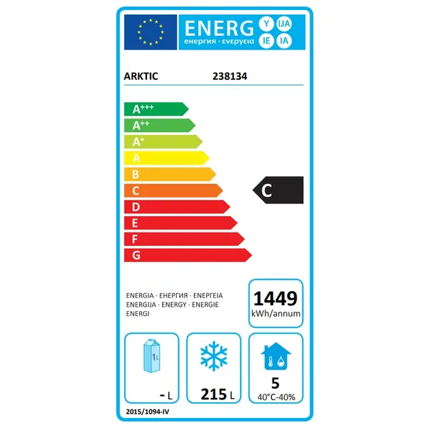 Vrieswerkbank | ProfiLine | 280L | 2 Deuren (1/1 GN) | -18°C/-22°C | Geforceerd | 1360x700x839(h)mm