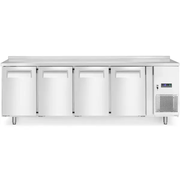 Koelwerkbank | ProfiLine | 560L | 4 Deuren (1/1 GN) | -2°C/+8°C | Geforceerd | Achteropstand | 2230x700x839/879(h)mm