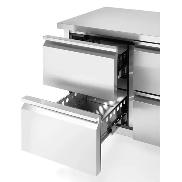 Koelwerkbank | ProfiLine | Energiezuinig | 420L | 6 Laden (1/1 GN) | 0°C/+8°C | Geforceerd | Achteropstand | 1795x700x840(h)mm