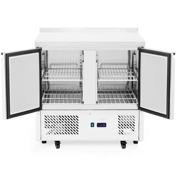 Koelwerkbank | KitchenLine | Energiezuinig | 300L | 2 Deuren (1/1 GN) | -2°C/+8°C | Geforceerd | Achteropstand | 900x700x908(h)mm