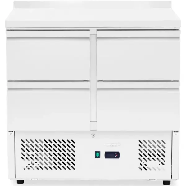 Koelwerkbank | 300L | 4 Laden | 0°C/+8°C | Statisch + Ventilator | Achteropstand | 900x700x908(h)mm