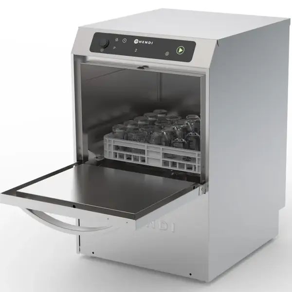 Glazenspoelmachine | ProfiLine | Mand 350x350 | Afvoerpomp | Zeeppomp | Naglanspomp | 230V | Dubbelwandig | 423x466x639(h)mm