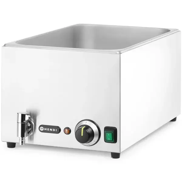 Bain-Marie | RANGER | Elektrisch | 1/1 GN | 30°C/85°C | 1kW (230V) | Aftapkraan | 326x601x279(h)mm