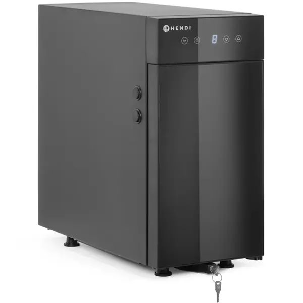 Melkkoeler | ProfiLine | Energiezuinig | 9L | Zwart | 0°C/+8°C | Statisch + Ventilator | 220x450x455(h)mm