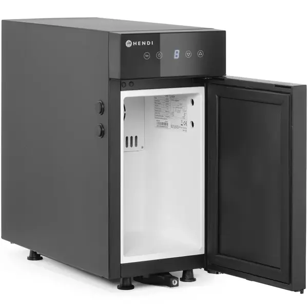 Melkkoeler | ProfiLine | Energiezuinig | 9L | Zwart | 0°C/+8°C | Statisch + Ventilator | 220x450x455(h)mm