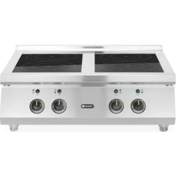 Inductiefornuis | 4 Kookpunten | 17kW (400V) | 800x700x311(h)mm