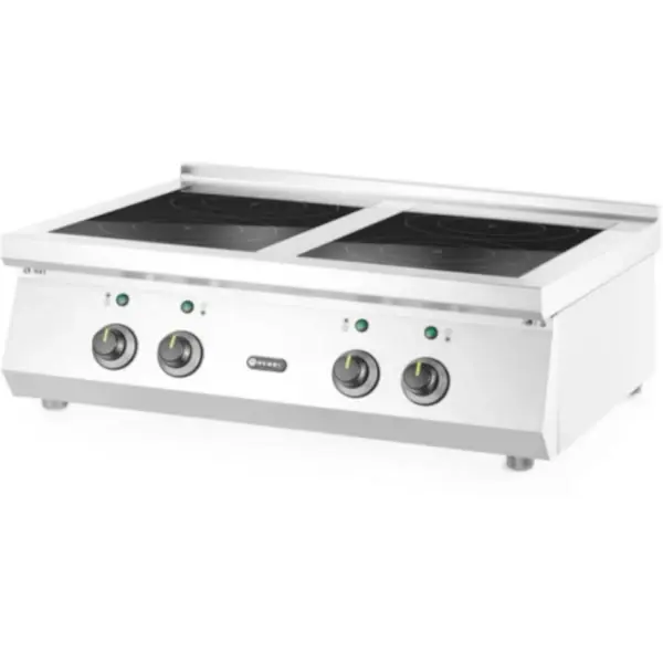 Inductiefornuis | 4 Kookpunten | 17kW (400V) | 800x700x311(h)mm