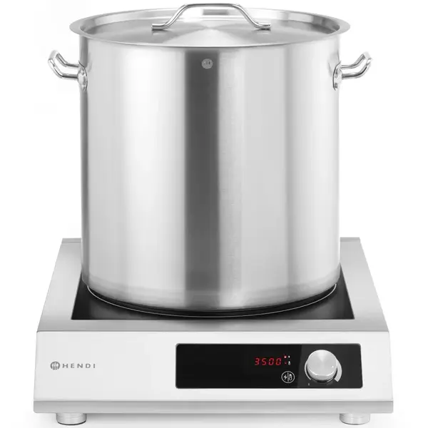 Inductiekookplaat | 1 Kookpunt (Ø380) | 3.5kW (230V) | 500x635x125(h)mm