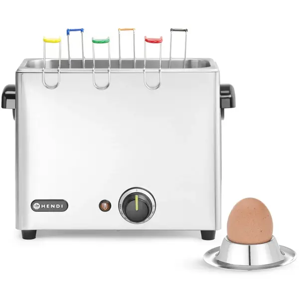 Eierkoker | RVS | 1/3 GN | Incl. 6 Eiermandjes | 30°C/110°C | 2.6kW (230V) | 380x210x280(h)mm