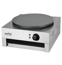 CaterChef Crêpes Bakplaat | Elektrisch | Oppervlak Ø400 (Gietijzer) | 0°C/300°C | 3kW (230V) | 449x510x240(h)mm