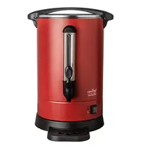 CaterChef Koffiepercolator | Rood/Zwart | 14L | 1.5kW (230V) | Dubbelwandig | Lekbak | Ø290x500(h)mm 