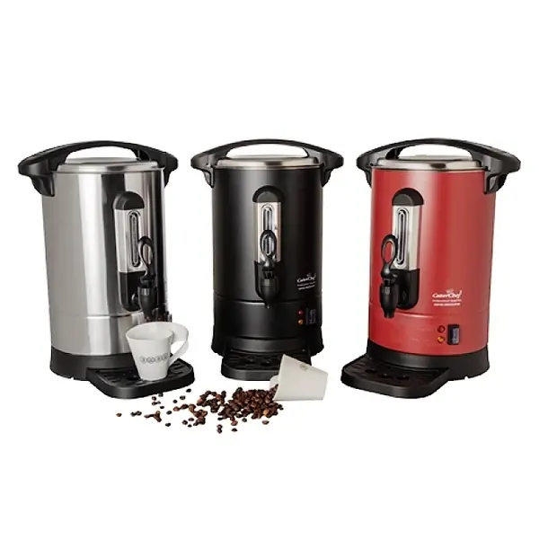Koffiepercolator | Zwart | 5L | 0.95kW (230V) | Dubbelwandig | Lekbak | Ø220x412(h)mm