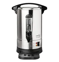 CaterChef Koffiepercolator | RVS/Zwart | 5L | 0.95kW (230V) | Dubbelwandig | Lekbak | Ø220x412(h)mm 