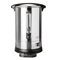 CaterChef Koffiepercolator | RVS/Zwart | 14L | 1.5kW (230V) | Dubbelwandig | Lekbak | Ø290x500(h)mm