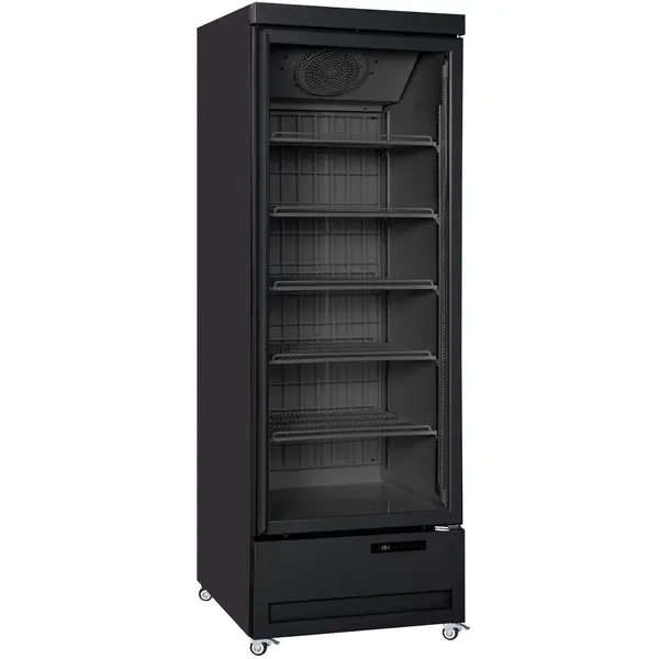 Vrieskast | 415L | Zwart | -18°C/-22°C | Geforceerd | Wielen | 680x740x2023(h)mm