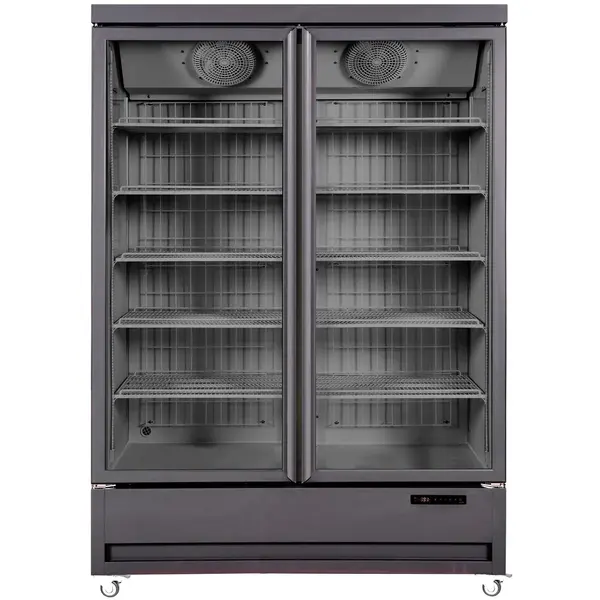 Vrieskast | 910L | Zwart | -18°C/-22°C | Geforceerd | Wielen | 1370x740x2023(h)mm
