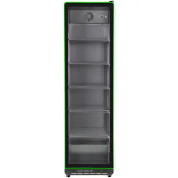 Koelkast | 392L | Zwart | 0°C/+10°C | Statisch + Ventilator | Wielen | RGB LED | 578x580x1990(h)mm
