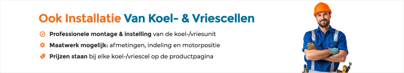 Installatie van professionele koelcellen en vriescellen