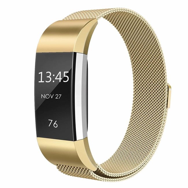 Fitbit Charge 2 milanaise band - gold