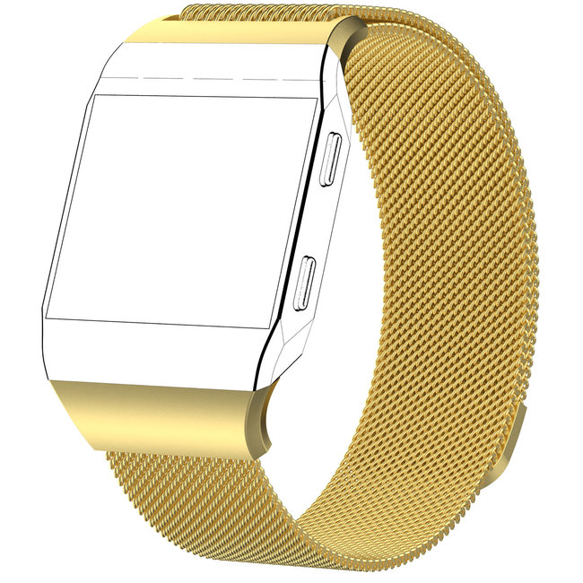 Marke 123watches Fitbit Ionic milanaise band - Gold