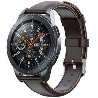 Marke 123watches Samsung Galaxy Watch Lederband - dunkelbraun