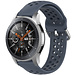 Marke 123watches Samsung Galaxy Watch Silikon doppel schnallenband - grau