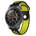 Marke 123watches Samsung Galaxy Watch Silikon Doppelband - schwarz Gelb