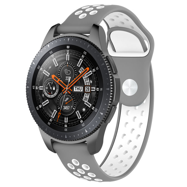 Huawei Watch GT Silikon Doppelband - grau weiß