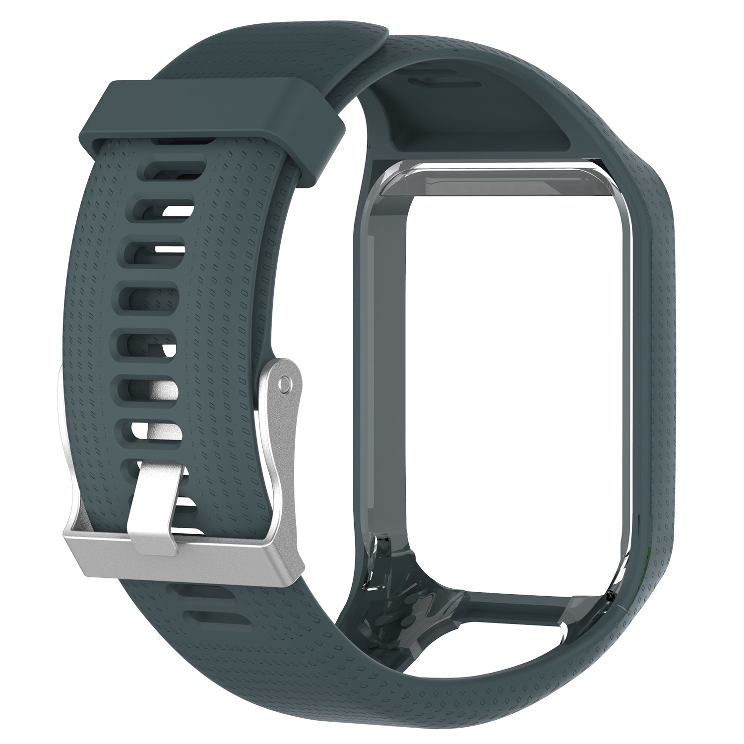 TomTom Runner / Spark / Adventure Silikon Schnallenriemen - Schiefer - 123watches B.V.