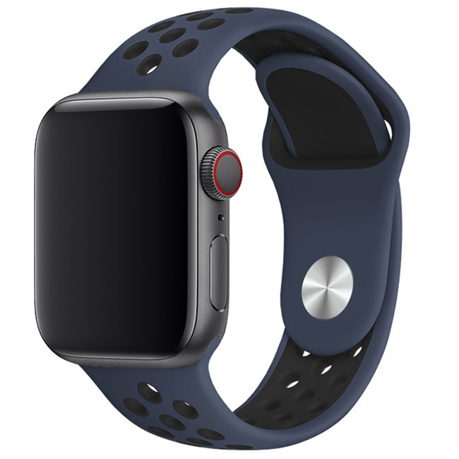 Apple Watch doppelt sport band - mitternachtsblau schwarz