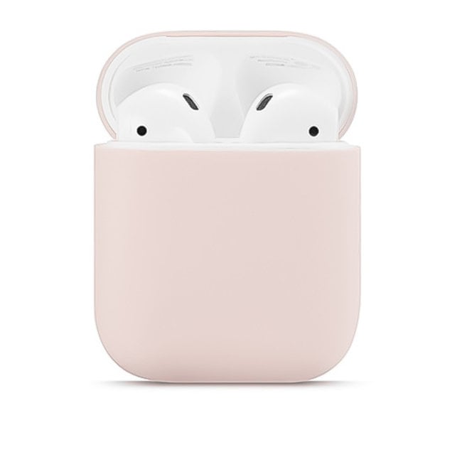 Apple AirPods 1 & 2 solide soft case - pink sand