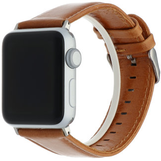 Marke 123watches Apple Watch original- lederarmband - hellbraun