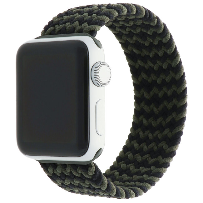 Apple Watch geflochten solo band - schwarz grün