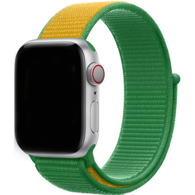 Apple Watch nylon sport band - grün gelb