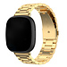Marke 123watches Fitbit Versa 3 / Sense Perlen Stahlverbindungsband - Gold
