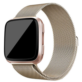 Marke 123watches Fitbit Versa milanaise band - champagner