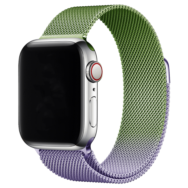 Apple Watch milanaise band - grün lavendel