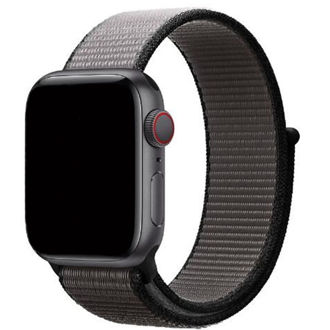 Marke 123watches Apple Watch nylon sport band - anker grau