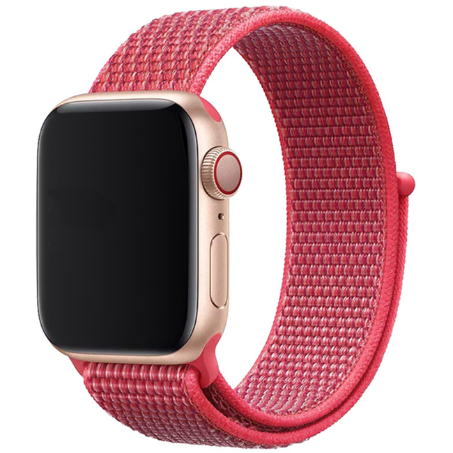 Marke 123watches Apple Watch nylon sport band - hibiskus